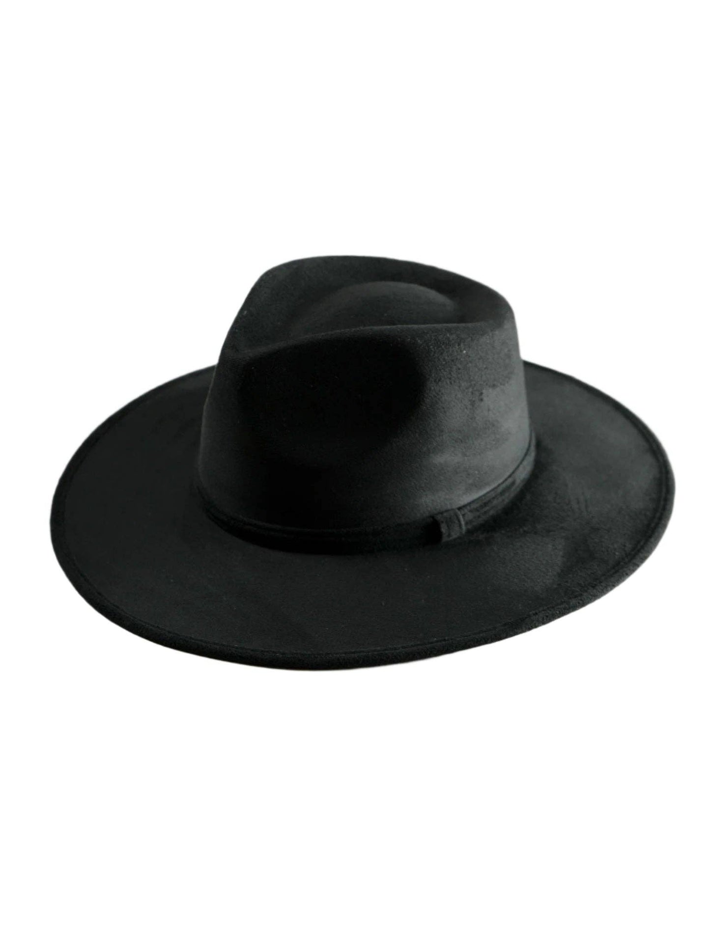 Wilder and Soul - Vegan Suede Teardrop Hat - Black