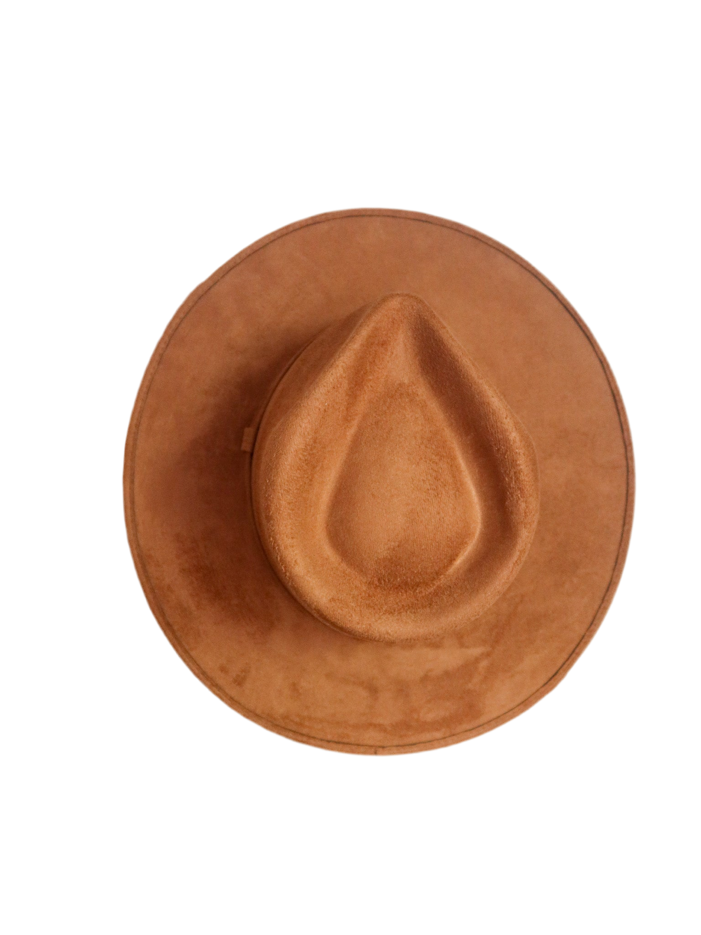 Wilder and Soul - Vegan Suede Teardrop Hat - Caramel