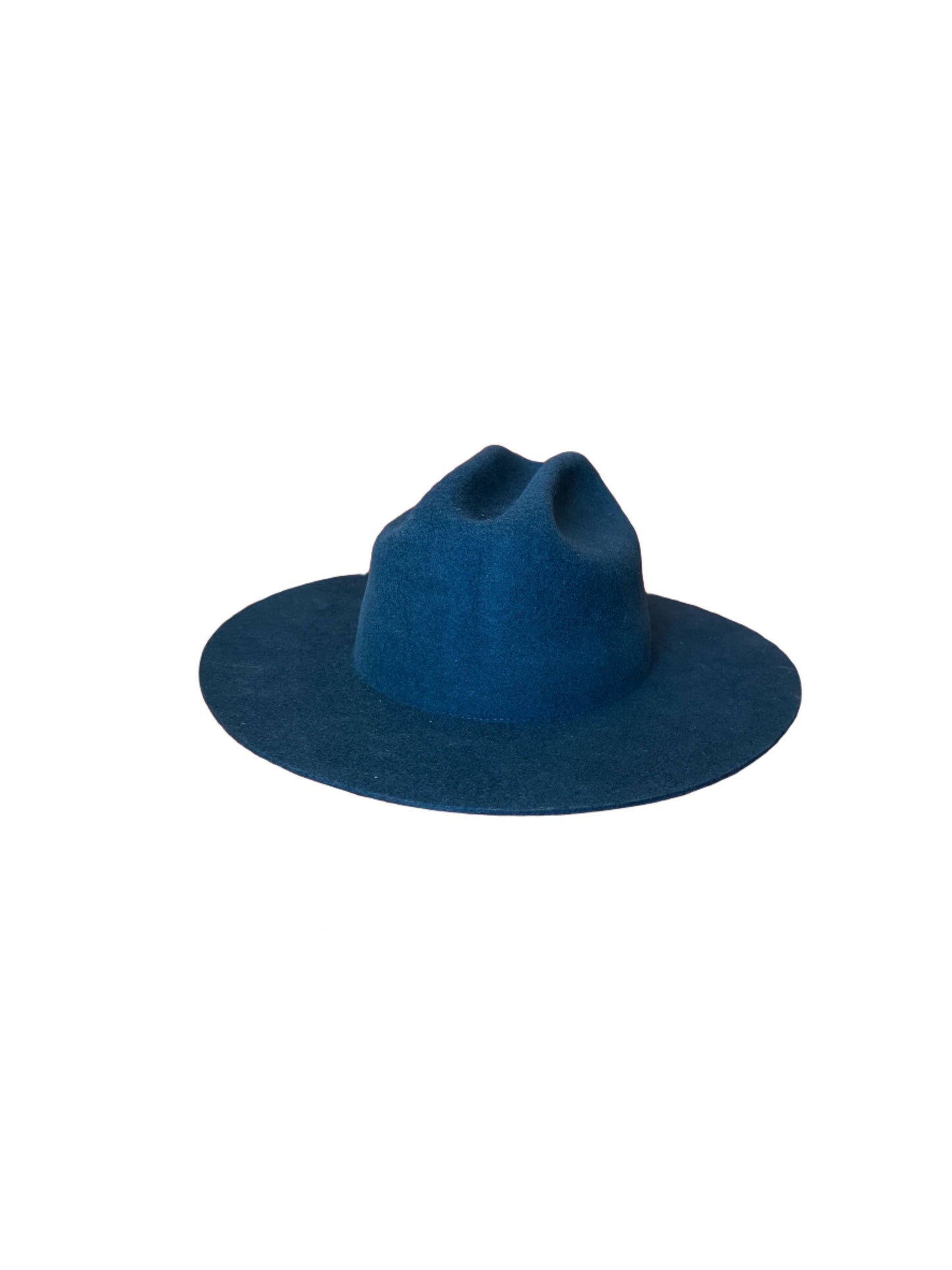 Wilder and Soul - The Quinn Cattlemen Wool Felt Hat - Dark Teal