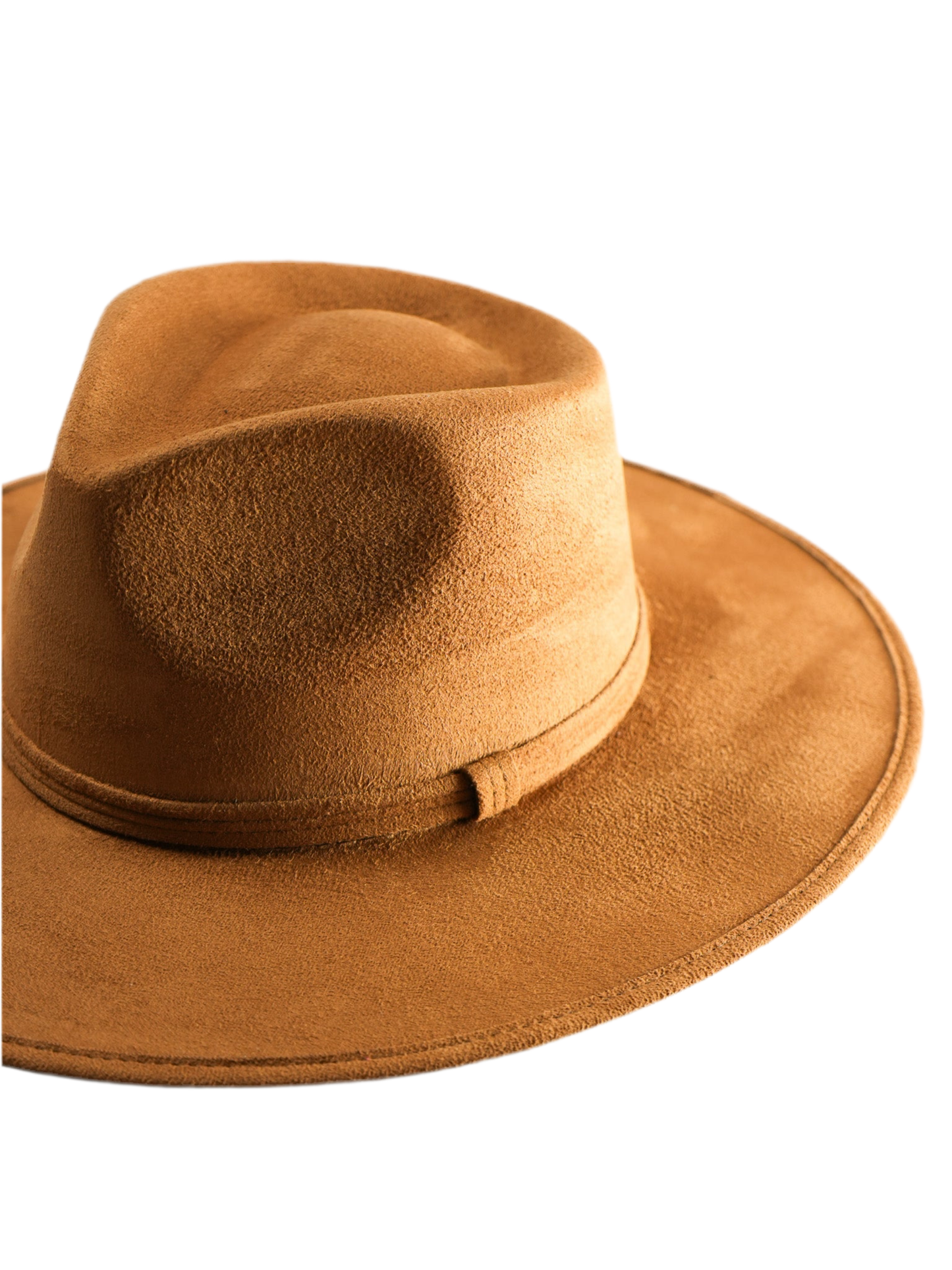 Wilder and Soul - Vegan Suede Teardrop Hat - Caramel