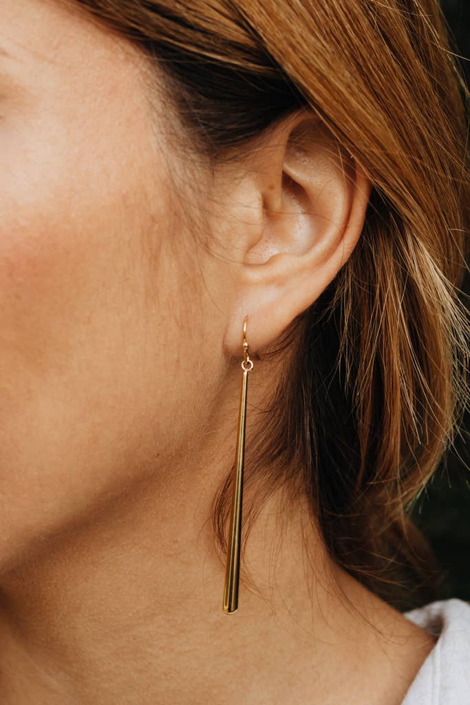 Crowned Free - Branch Earrings - Gold - Made by Survivors