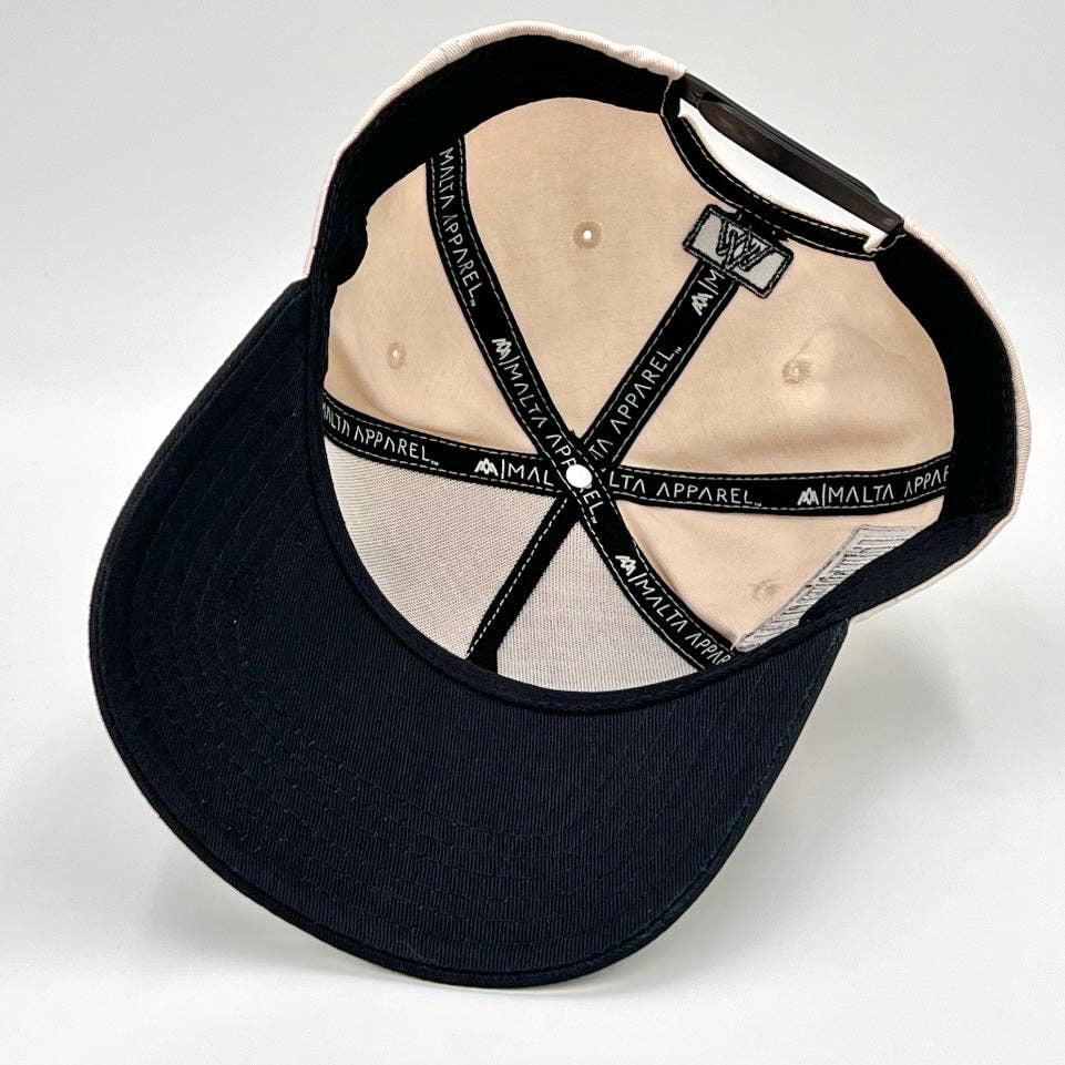 Malta Apparel LLC - ‘SERVANT’ Premium SnapBack - Cream/Black