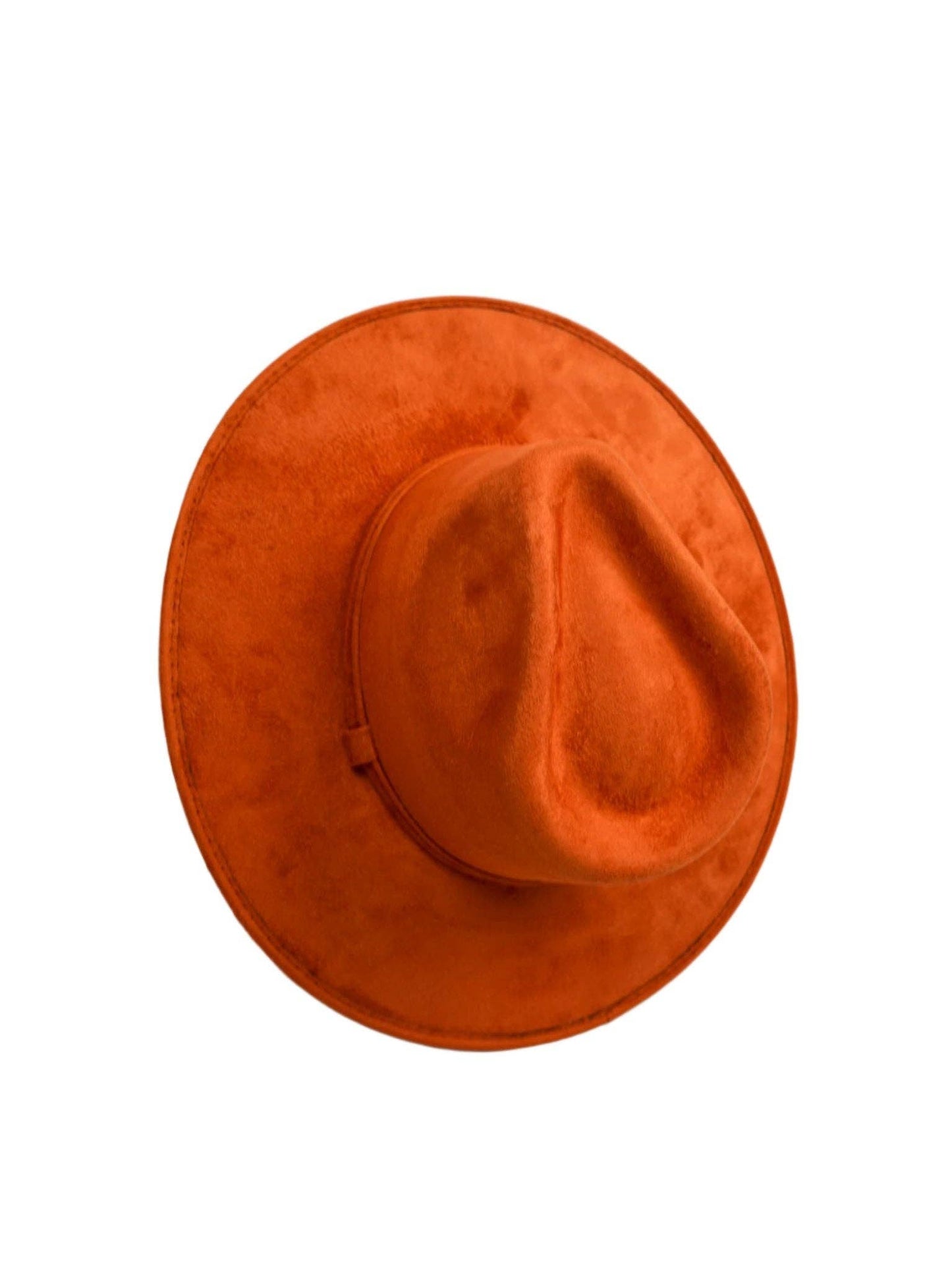 Wilder and Soul - Vegan Suede Rancher Hat - Orange