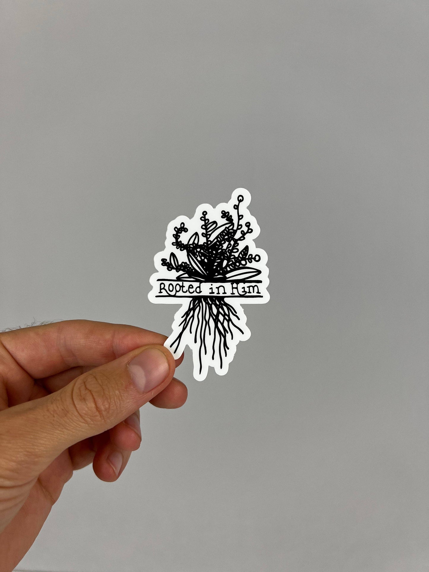 Malta Apparel LLC - Rooted in Him Hydroflask Sticker
