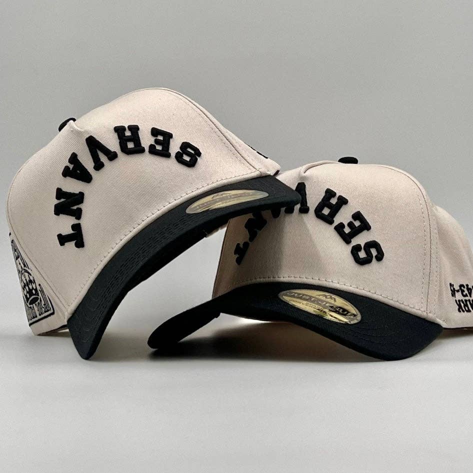 Malta Apparel LLC - ‘SERVANT’ Premium SnapBack - Cream/Black