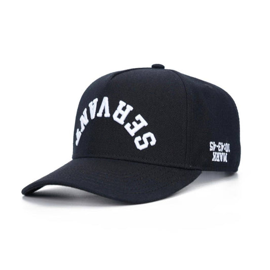 Malta Apparel LLC - ‘SERVANT’ Premium Wool Blend SnapBack - Black/White