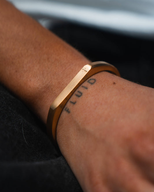 In God We Must - Gold Cross Bracelet