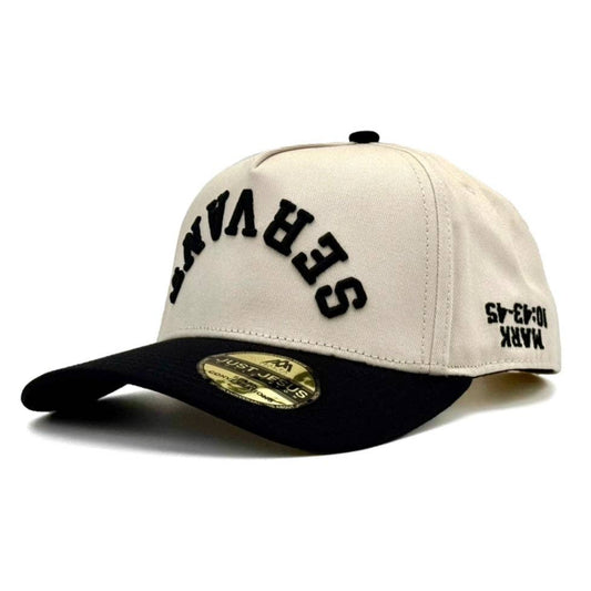Malta Apparel LLC - ‘SERVANT’ Premium SnapBack - Cream/Black