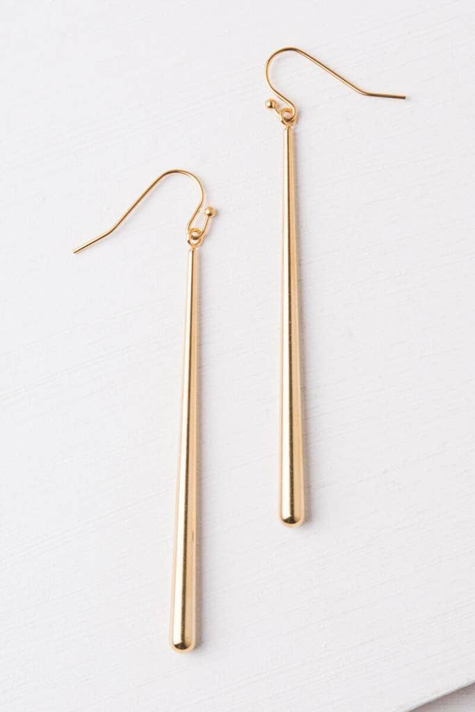 Crowned Free - Branch Earrings - Gold - Made by Survivors