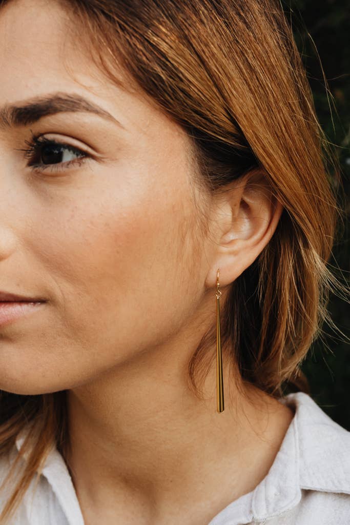 Crowned Free - Branch Earrings - Gold - Made by Survivors