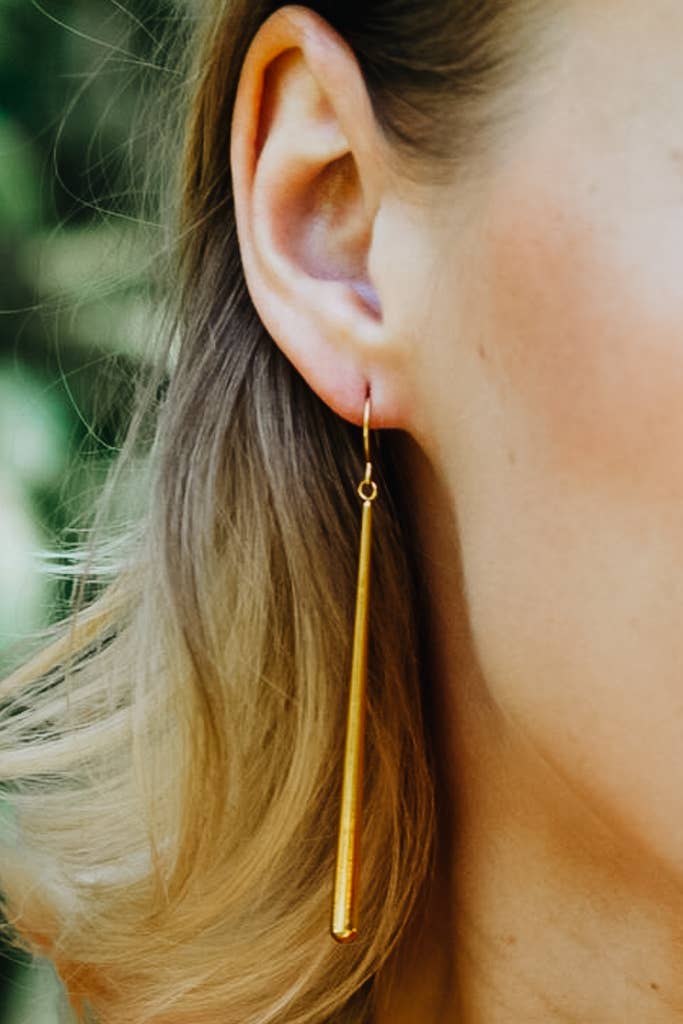 Crowned Free - Branch Earrings - Gold - Made by Survivors