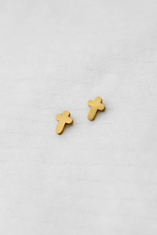 Crowned Free - Resurrection Earrings - Gold - Made by Survivors