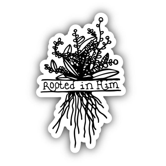 Malta Apparel LLC - Rooted in Him Hydroflask Sticker