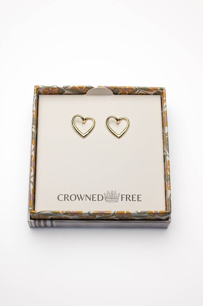 Crowned Free - Resurrection Earrings - Gold - Made by Survivors